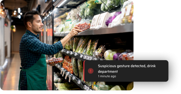 détection de geste suspect en magasin par intelligence artificielle pour prévenir le vol en rayon