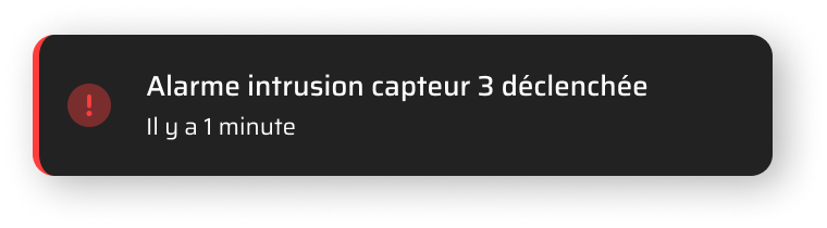 Alerte de détection d'intrusion