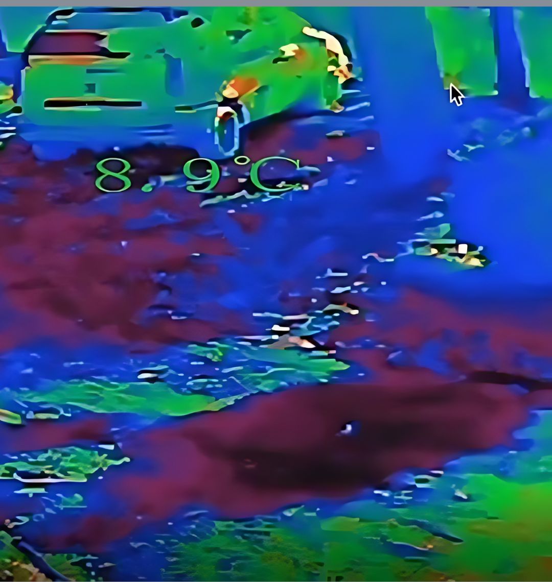 Visualisation thermique d'une pièce permettant d'en contrôler la température